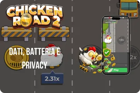 Gestione di dati mobili, batteria e privacy durante una sessione di Chicken Road 2